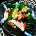 amaco・'s cooksnap of when they made クルミとベーコンのほうれん草炒め.