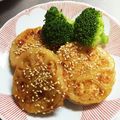 chocoraママ's cooksnap of when they made 簡単☆レンコンはさみ焼き.