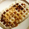 ももちゃんパンダ's cooksnap of when they made 簡単！おいしい！モッフル　黒蜜きなこ味.