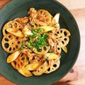 ＊ＡＫＯＲＩ＊'s cooksnap of when they made 豚バラと蓮根のピリ辛炒め.
