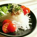＝kimi＝'s cooksnap of when they made 千切りとおろしの触感を楽しむサラダ.