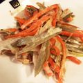 クックｕち's cooksnap of when they made レンチンだけ！ チキンとごぼうのサラダ。.