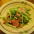 akiko6728's cooksnap of when they made 簡単＊豆苗と水菜の青菜炒め.