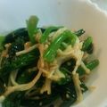 minepooh's cooksnap of when they made レンジで小松菜とエノキダケの梅肉小鉢.