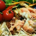 ayska's cooksnap of when they made やわらか胸肉の明太チーズ焼き.
