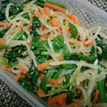 まりたんmama's cooksnap of when they made 美味しい！ほうれん草とモヤシのゴマ和え♪.
