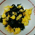 ラベンダー's cooksnap of when they made 塩蔵ワカメと卵の炒め物.