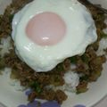 りるか99's cooksnap of when they made 1人ランチに♡焼肉味のそぼろ丼.