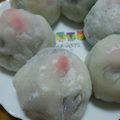 モカぷりん♪'s cooksnap of when they made だんご粉で出来るいちご大福☆.