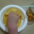 かよまる♪'s cooksnap of when they made 離乳食＊手づかみTKG-たまごかけごはん.