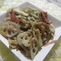 miyuki12's cooksnap of when they made 胡椒たっぷりレンコン醤油バター.