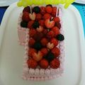ムツミン's cooksnap of when they made 数字のデコレーションケーキ♪♪.