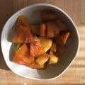 書セラピスト流香's cooksnap of when they made カレーニンニク♪ジャガイモカボチャの煮物.