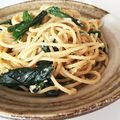 ぴよんぬ1980's cooksnap of when they made ほうれん草とたまごのバター醤油パスタ.