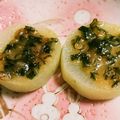 リラクマオ's cooksnap of when they made 火を使わない♪大根のネギ味噌焼き.