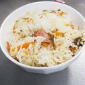 choco831's cooksnap of when they made 焼き鳥缶と塩昆布で♪炊き込みご飯♪.