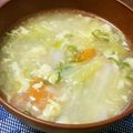 でりーK's cooksnap of when they made 白菜や玉子なめらか中華スープ♡.