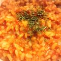 あいびのお料理's cooksnap of when they made 楽楽♪お昼ごはん。洋風トマト雑炊.
