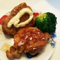 クックE662AA☆'s cooksnap of when they made 鶏もも焼き☆マスタードソースがけ.