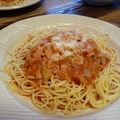 ゆしゅな's cooksnap of when they made トマトジュースで簡単トマトソースパスタ.