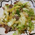 ふぅ～うちゃん♪'s cooksnap of when they made 牛肉と白菜のピリ辛中華炒め.
