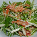 yumipandaa's cooksnap of when they made ☆鮭とば☆水菜の和え物.