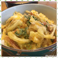 nakamucchi's cooksnap of when they made 残った天ぷらを卵とじで美味しく☆.