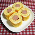 akokuma♪'s cooksnap of when they made ウィンナー入りだし巻き玉子♬.