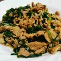 ぽむち。♪'s cooksnap of when they made 材料３つ！簡単豚ニラ炒め.