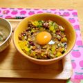 komutatata's cooksnap of when they made 納豆丼 彩栄養満点.