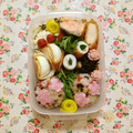 komutatata's cooksnap of when they made 桜咲くサク＊よろこんぶおにぎり.