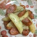 kasumisou⁂'s cooksnap of when they made じゃがいもとウィンナー炒め。.