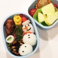 あっさりヒメ's cooksnap of when they made クリスマスお弁当・スノーマン.