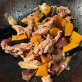 fmfmfmy T's cooksnap of when they made ご飯に合う！中華風☆豚こま・南瓜の香味煮.