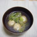 あちゃひめ's cooksnap of when they made 中華なふわふわ鶏だんごのスープ☆.