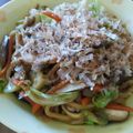 ♥あずき♥'s cooksnap of when they made ごま油香るオイスター焼きうどん.