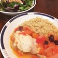ochoa's cooksnap of when they made チキンとオリーブのサフラン煮.