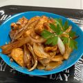 卯月のうさぎ２０１４'s cooksnap of when they made 簡単☆鶏もも肉と玉ねぎのケチャップ炒め.
