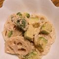 みんみんみん星人's cooksnap of when they made れんこんとアボカドの明太サラダ.