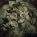 ままかね's cooksnap of when they made 簡単☆かぶと葉と豚肉の薄味煮物.