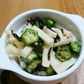 みしゃとる's cooksnap of when they made オクラと長芋の昆布和え.