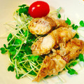 マーシ☆'s cooksnap of when they made 夢の共演！？豚肉とささみの肉肉巻き〜♪.