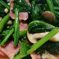 うぱポン's cooksnap of when they made 簡単！ほうれん草とベーコンのバター炒め！.