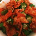 ＊にょにょん＊'s cooksnap of when they made ☆そのまんまキムチおくら☆.