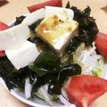 jcobssss's cooksnap of when they made わさび風味★豆腐とわかめのサラダ.