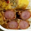 xSAIx's cooksnap of when they made ウィンナーの餃子の皮巻き.