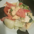 sakorinrin's cooksnap of when they made 彩り鮮やかチンゲン菜と卵のささっと炒め.
