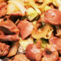 クック7RKE2H☆'s cooksnap of when they made 砂ずり(砂肝)と長芋のバター醤油炒め.