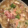はるtoEli's cooksnap of when they made 具だくさんの白菜・ベーコン・イカのスープ.