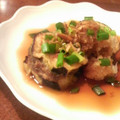 umizarusuki's cooksnap of when they made 茄子のひき肉はさみ揚げ浸し.